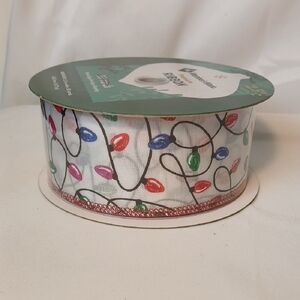Holiday Ribbon with Multicolor Lights